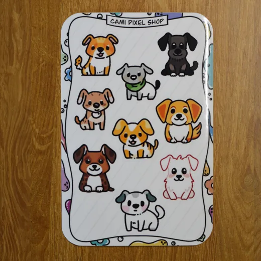 Dog sticker sheet 2 stickers