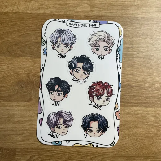 K-pop chibi portrait sheet 2 stickers